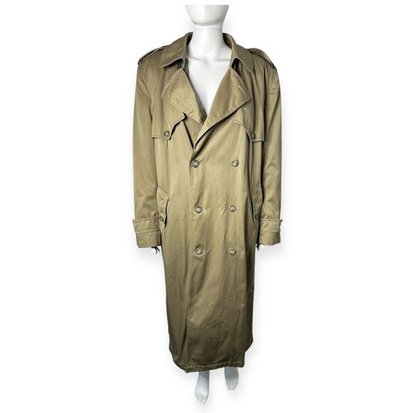 Vintage TOWNE London Fog Trench Coat Men’s 40 Dark Academia Classic Streetwear - Picture 1 of 12